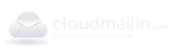 cloudmailin logo, incoming email for your web app